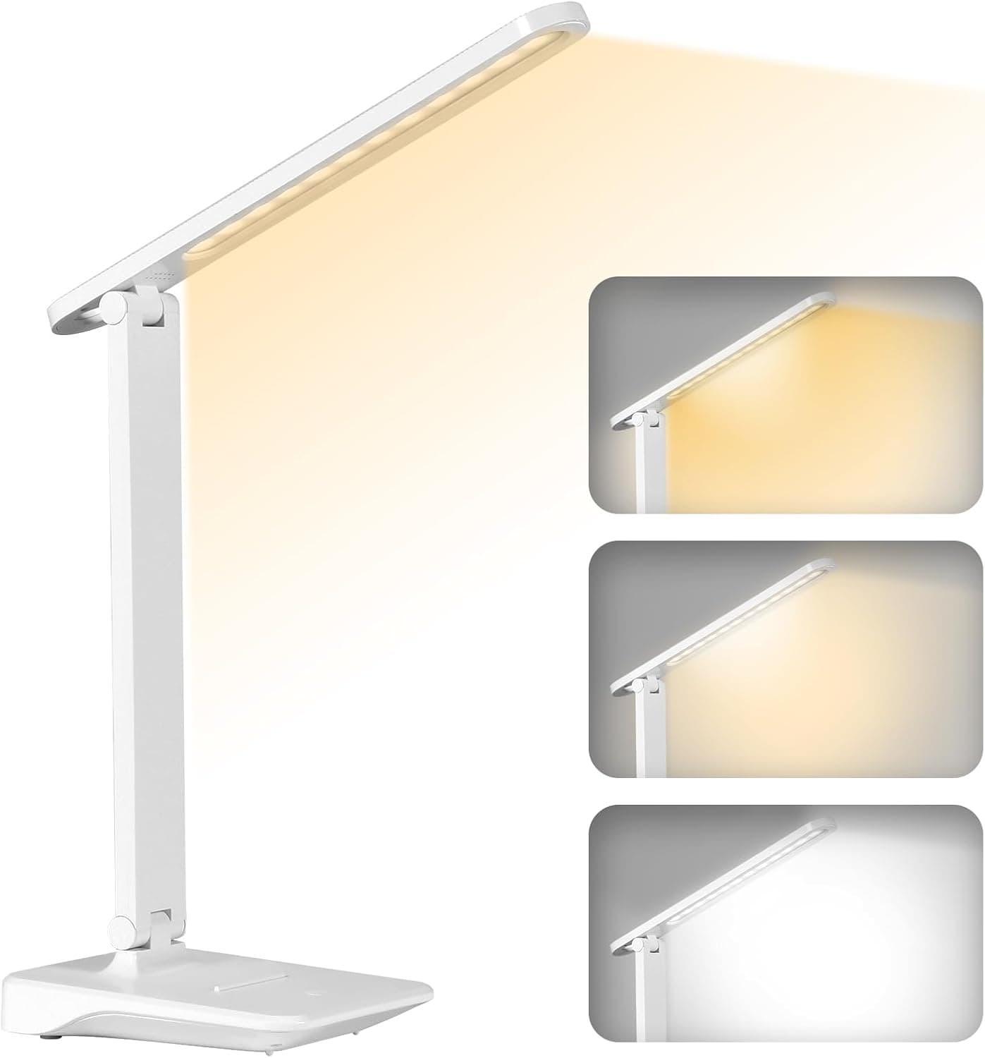 مصباح مكتب LED لاسلكي ببطارية 2400mAh من ديبونيور، 3