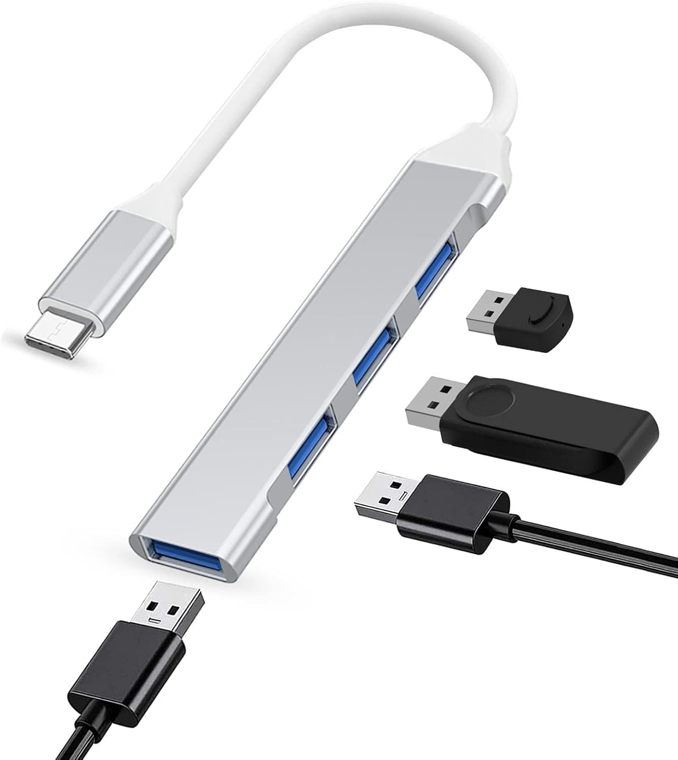 موزع USB 3.0 من ادسبو، بيانات بـ4 منافذ 1×USB و3×USB