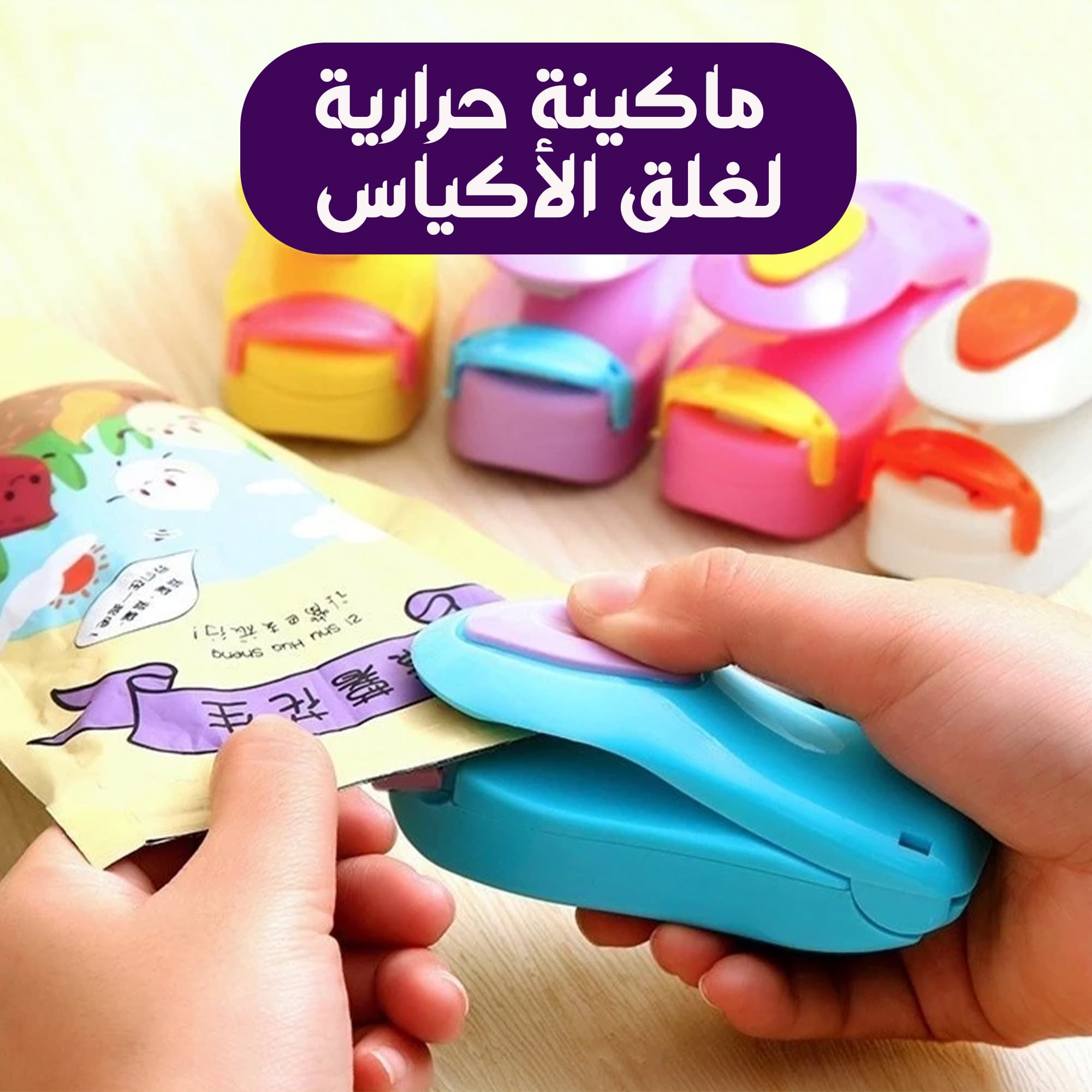 ماكينة حرارية صغيرة لغلق الأكياس