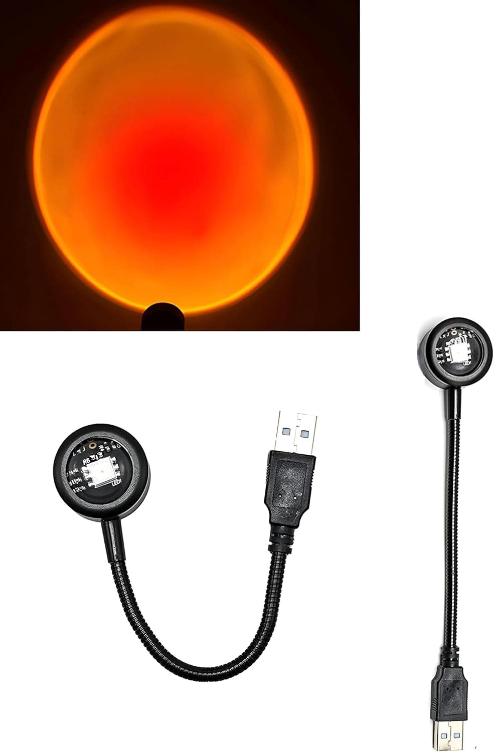 مصباح بتصميم غروب الشمس- مصباح بروجكتور LED للإضاءة