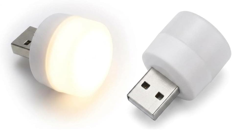 لمبة ليد ليلية بمنفذ USB، مصباح موفر للطاقة بتصميم
