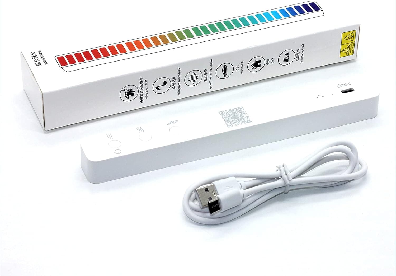 شريط إضاءة ليد ذكي USB ار جي بي مع ميكروفون حساس
