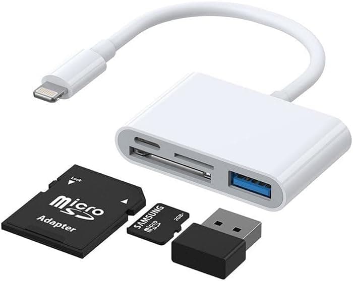 قارئ بطاقات S-H142 لايتنينج إلى USB او تي جي 12 سم -