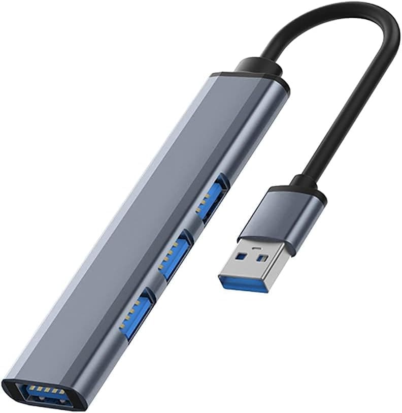 تيكزون موزع بـ4 منافذ مع مفاتيح طاقة فردية، موزع USB