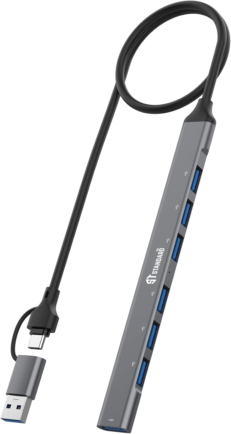 موزع USB قياسي اس تي-ستاندرد طراز UCA-9702 بسبعة منافذ